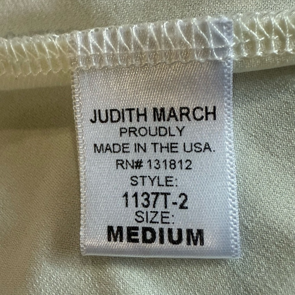 Judith March “Lake Hair Don’t Care” Cream Fringed Tank Top Size Medium in EUC. - Picture 8 of 9
